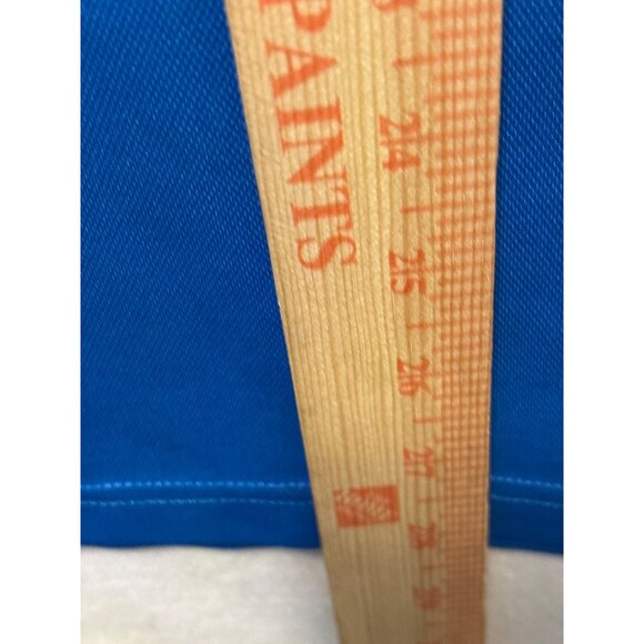 Ariat Mens Blue Polo Shirt L Heat Series Moisture Wicking Short Sleeve - Picture 5 of 12